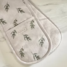 Olive Linen Double Oven Glove from sophieallport.com